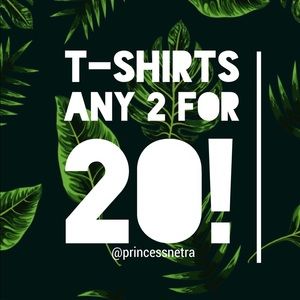 T-shirts 2 for 20